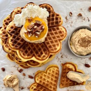 SOURDOUGH PUMPKIN WAFFLES - FEATURED RECIPE IMAGE