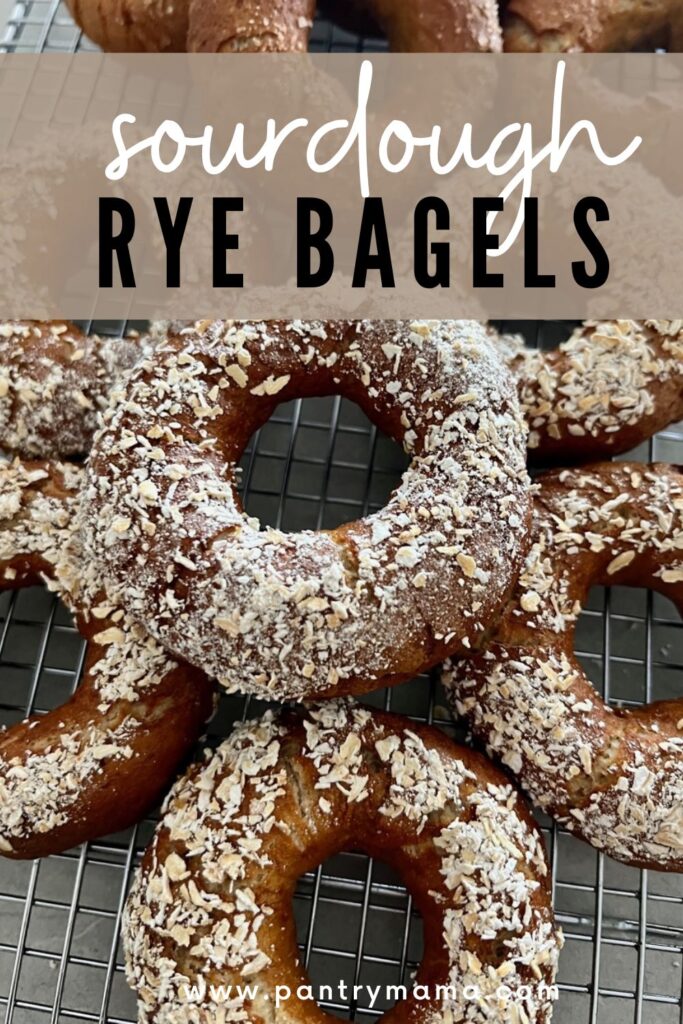 SOURDOUGH RYE BAGELS - PINTEREST IMAGE