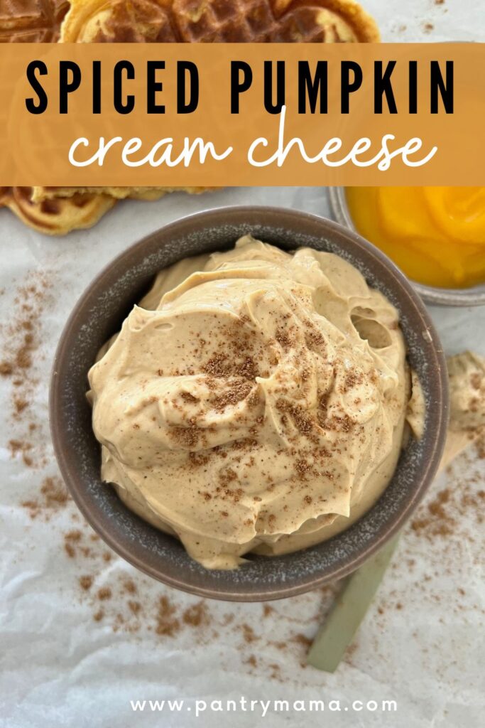 SPICED PUMPKIN CREAM CHEESE RECIPE - PINTEREST IMAGE