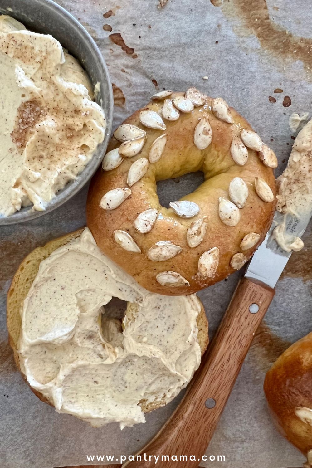 Spiced Pumpkin Cream Cheese Recipe [perfect for bagels + muffins] The