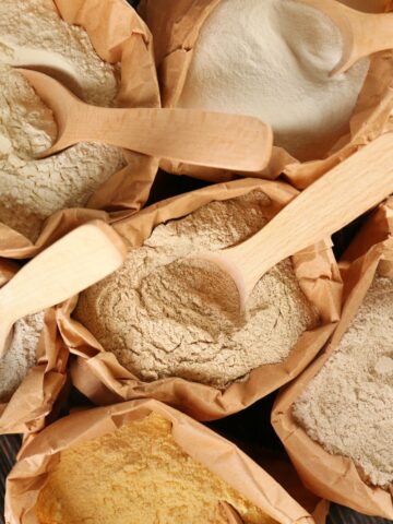 Different types of flour for feeding sourdough starters