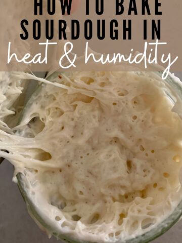 HOW TO MAKE SOURDOUGH IN HOT AND HUMID WEATHER - PINTEREST IMAGE