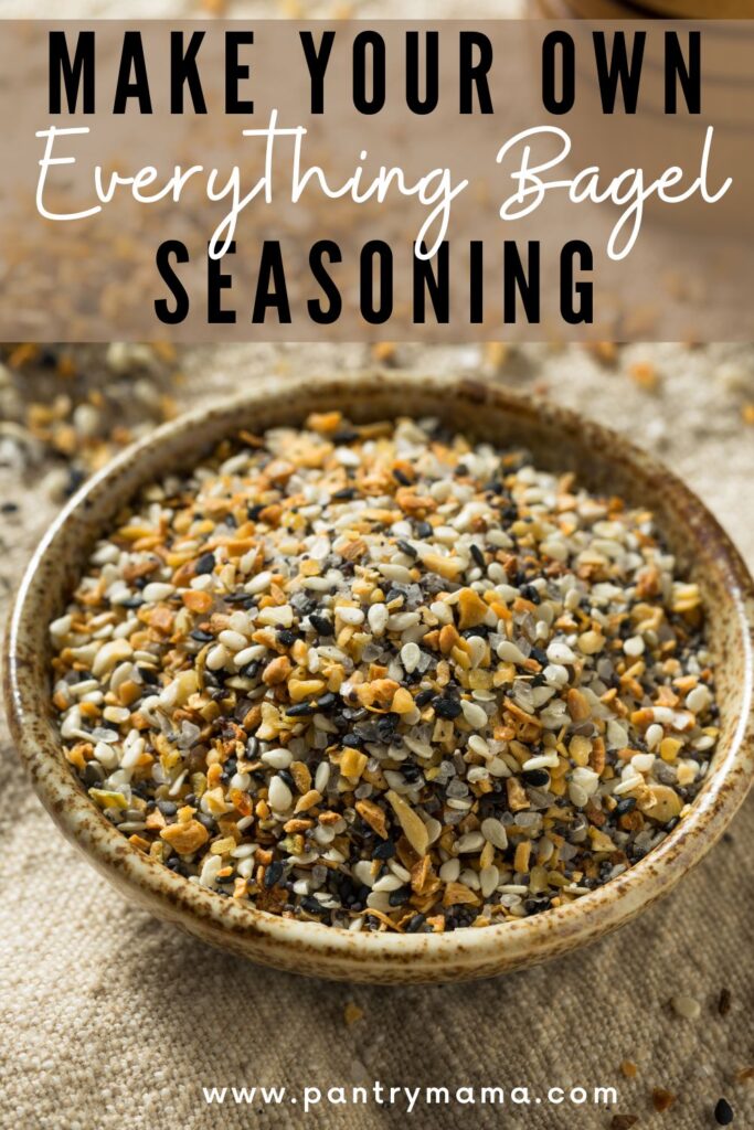 HOMEMADE EVERYTHING BAGEL SEASONING RECIPE - PINTEREST IMAGE