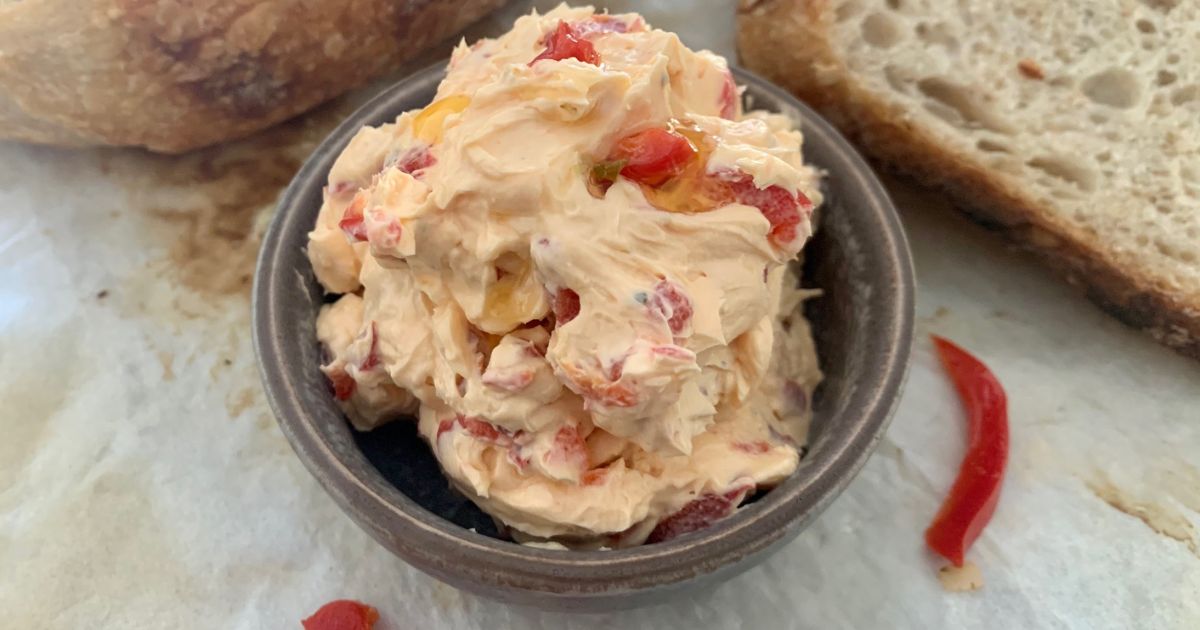 Roasted Red Pepper Cream Cheese Dip or Spread The Pantry Mama