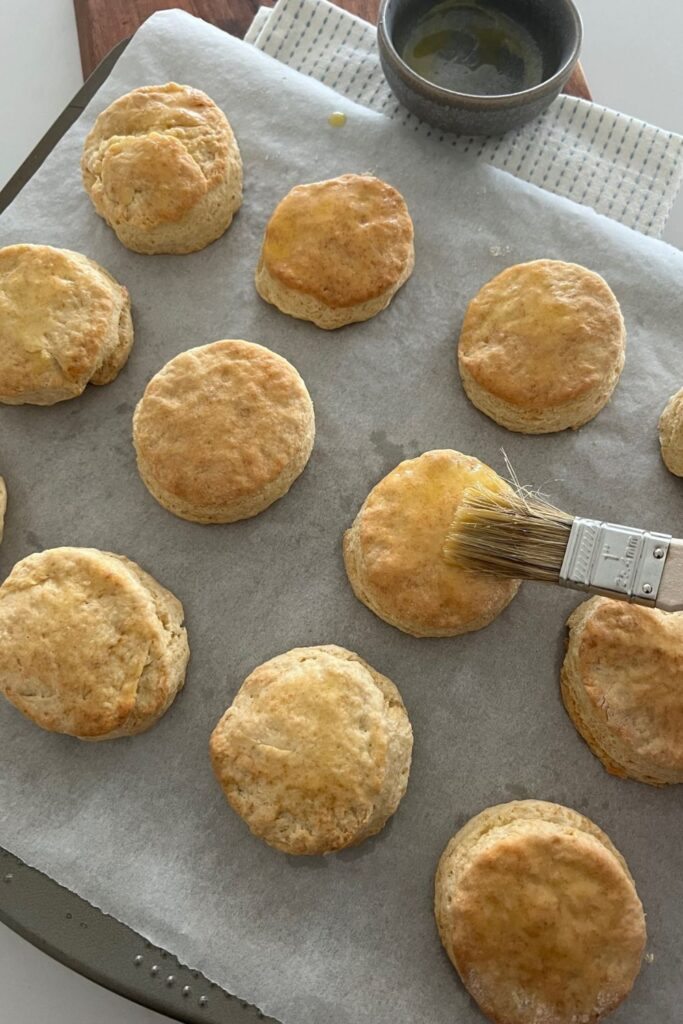 Flaky Sourdough Biscuits