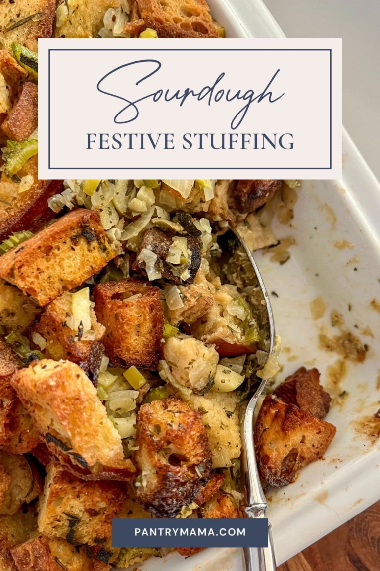 The Best Sourdough Stuffing [Thanksgiving Favorite] - The Pantry Mama