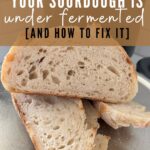 Under Fermented Sourdough - Pinterest Image