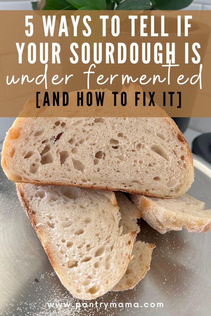 Under Fermented Sourdough - Pinterest Image