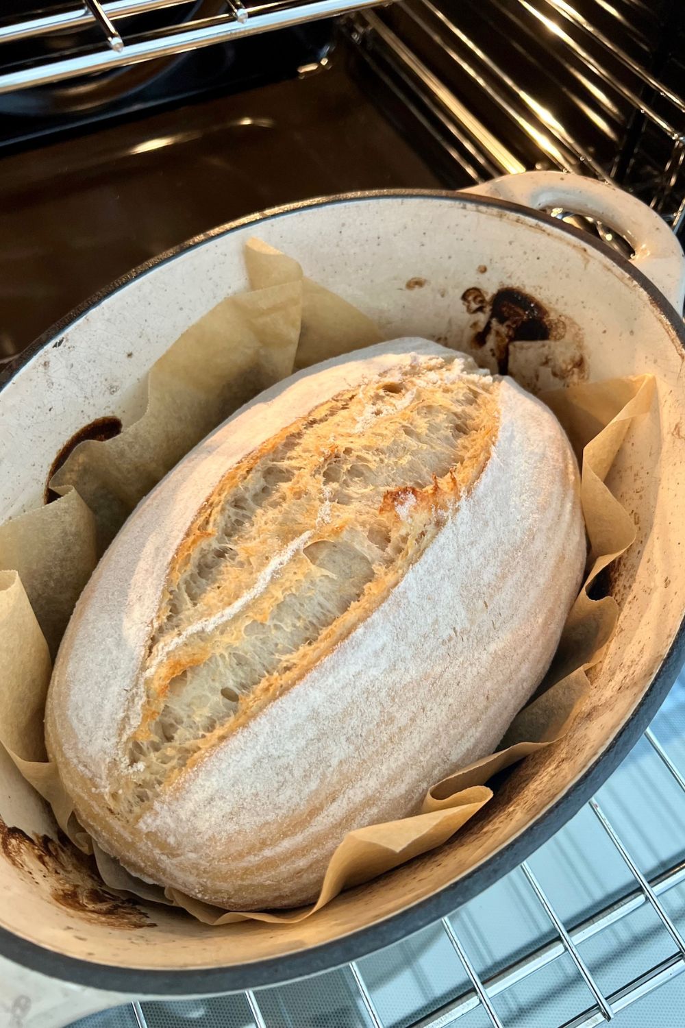 Rustic Sourdough Bread [easy no knead method] The Pantry Mama