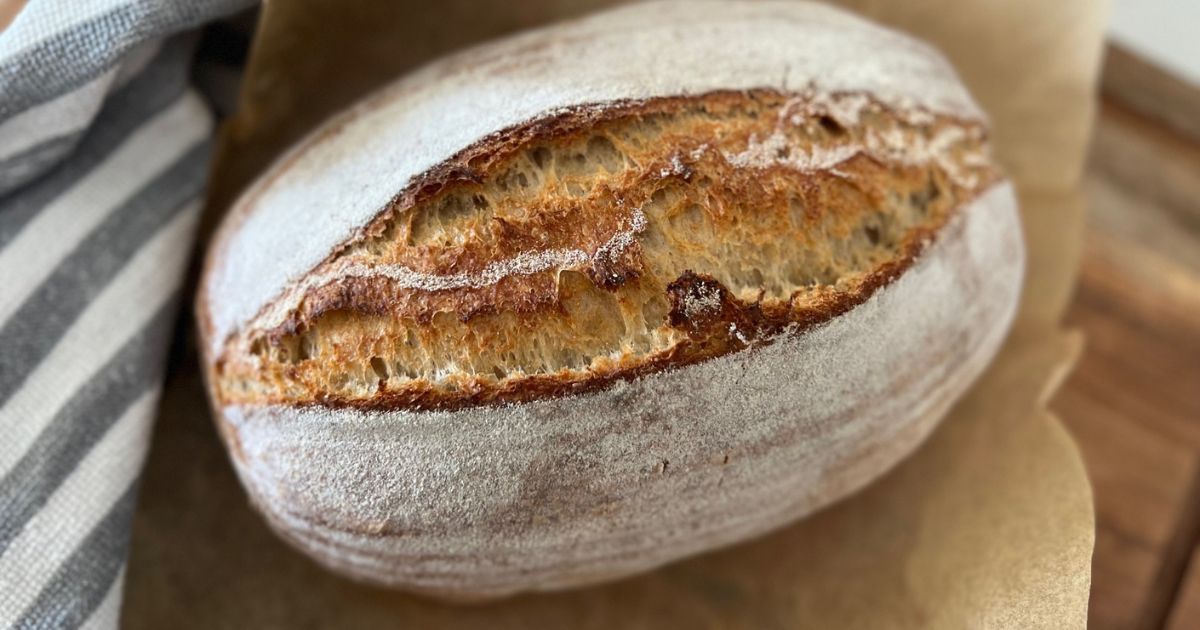 Rustic Sourdough Bread [easy no knead method] The Pantry Mama