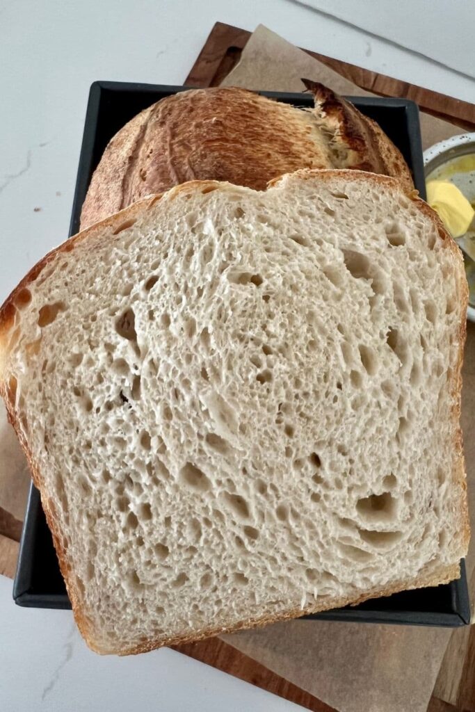 Baking sourdough in a loaf pan