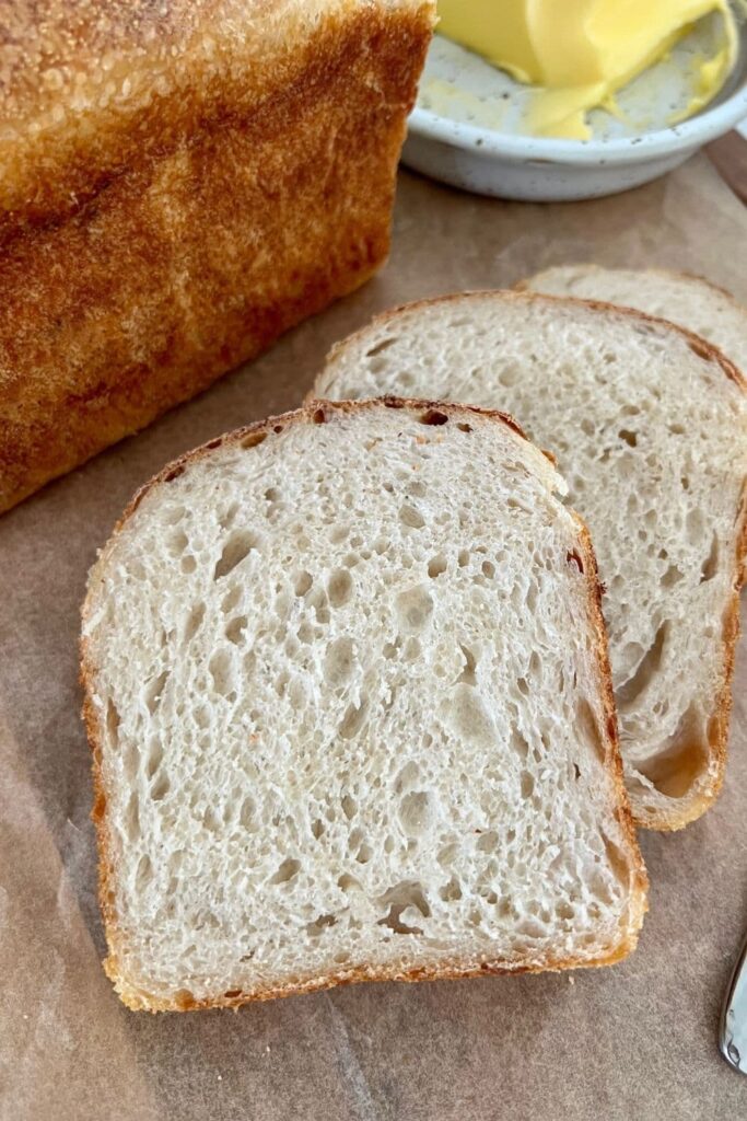 Baking sourdough in a loaf pan