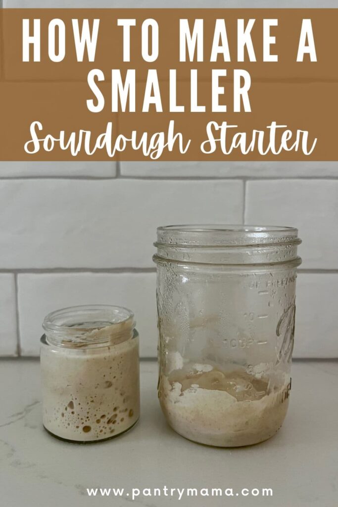 How To Make Small Sourdough Starter - Pinterest Image