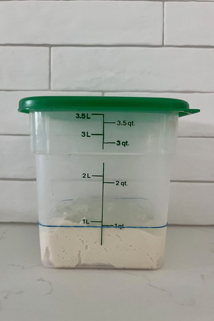 3.5 Quart Plastic Dough Rising Bucket and Storage Container with Lid