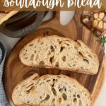 ROASTED GARLIC SOURDOUGH BREAD - PINTEREST IMAGE