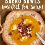 SOURDOUGH BREAD BOWL RECIPE - PINTEREST IMAGE