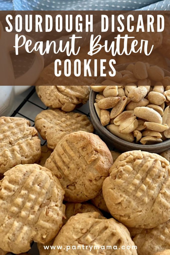 Sourdough Discard Peanut Butter Cookies - Pinterest Image