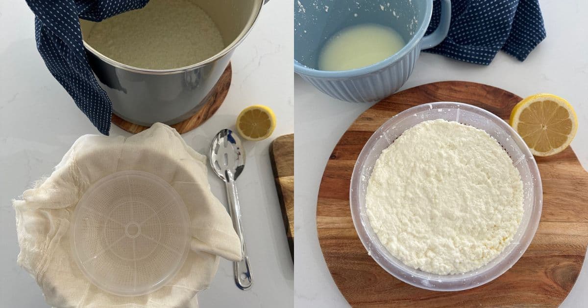 Make Ricotta Cheese At Home [easy recipe 3 ingredients] The Pantry Mama