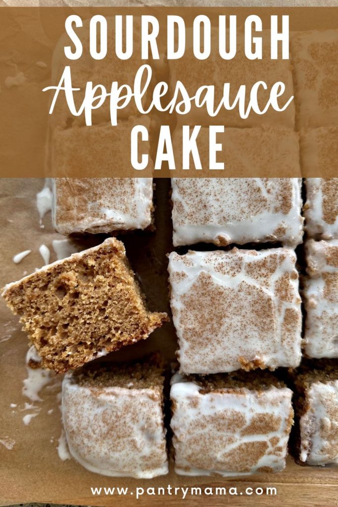 Sourdough Applesauce Cake - Pinterest Image