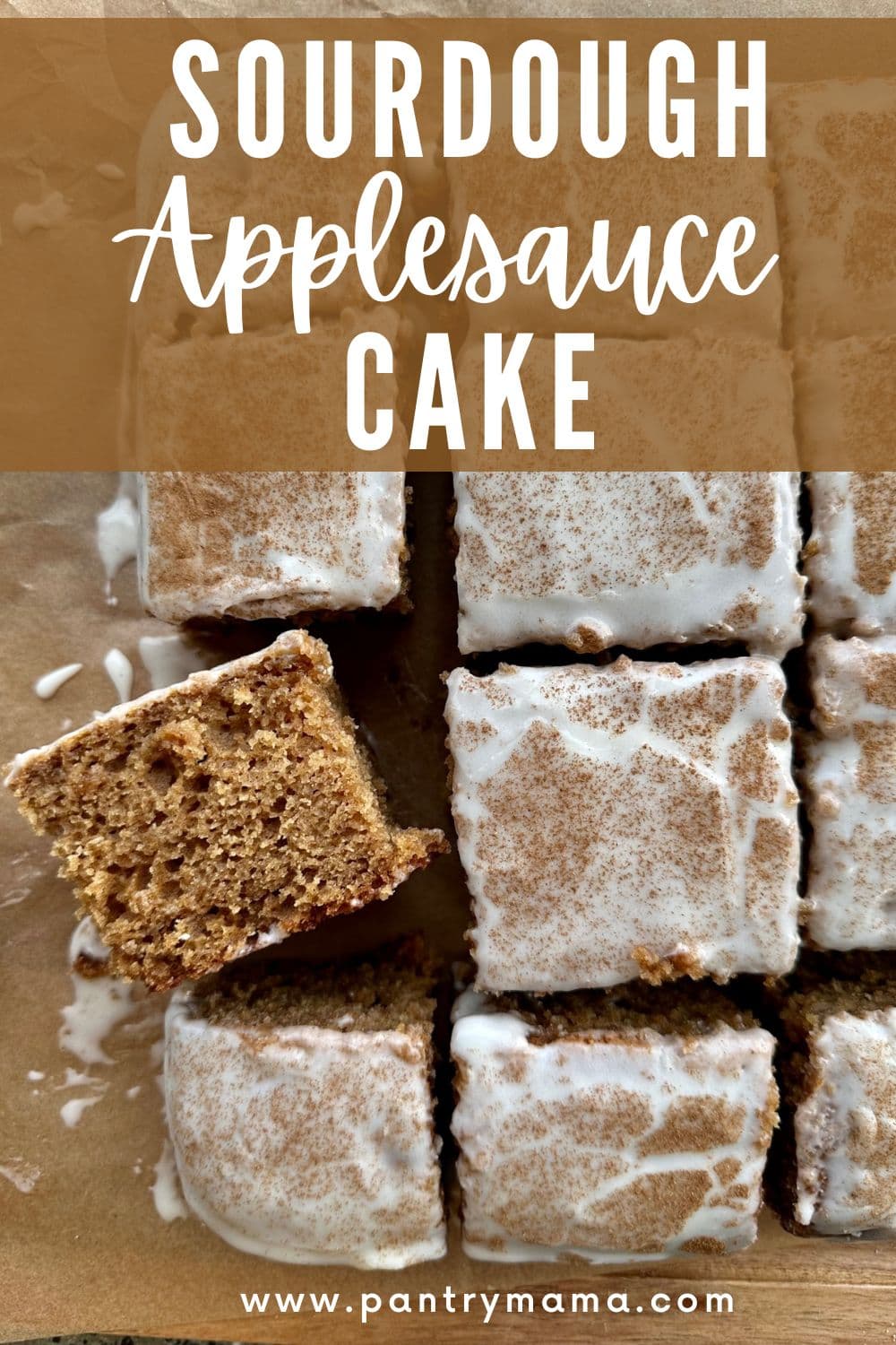 Easy Sourdough Applesauce Cake [with sourdough discard] The Pantry Mama