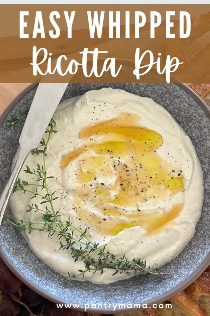 WHIPPED RICOTTA DIP RECIPE - PINTEREST IMAGE