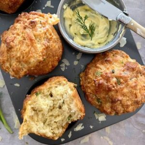 SOURDOUGH CHEESE MUFFINS - RECIPE FEATURE IMAGE