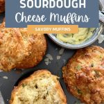 Sourdough cheese muffins - pinterest image