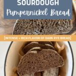 SOURDOUGH PUMPERNICKEL BREAD - PINTEREST IMAGE