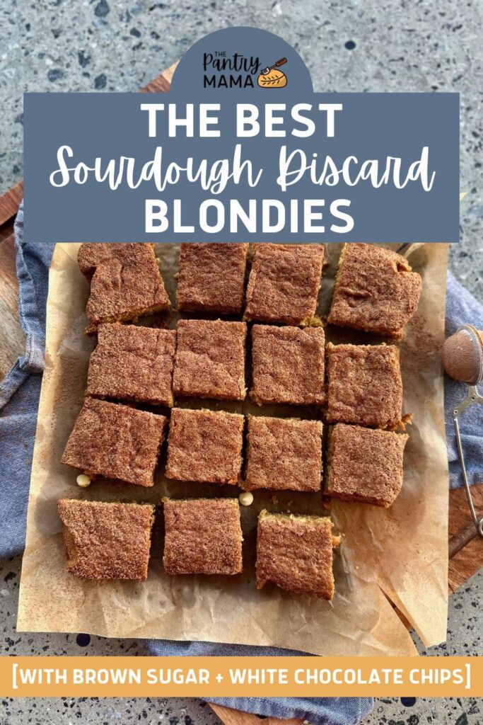 SOURDOUGH BLONDIES - PINTEREST IMAGE