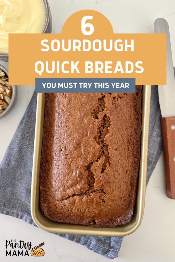 SOURDOUGH QUICK BREAD RECIPES - PINTEREST IMAGE