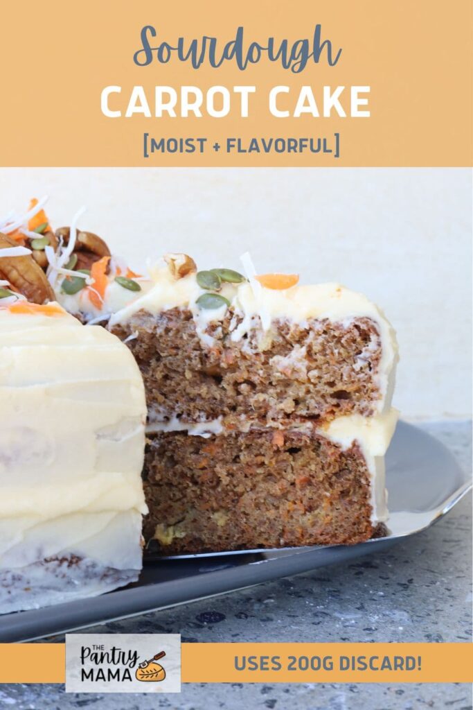 SOURDOUGH CARROT CAKE - PINTEREST IMAGE