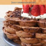 SOURDOUGH CHOCOLATE WAFFLES - PINTEREST IMAGE