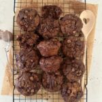 SOURDOUGH CHOCOLATE ZUCCHINI MUFFINS - RECIPE FEATURE IMAGE