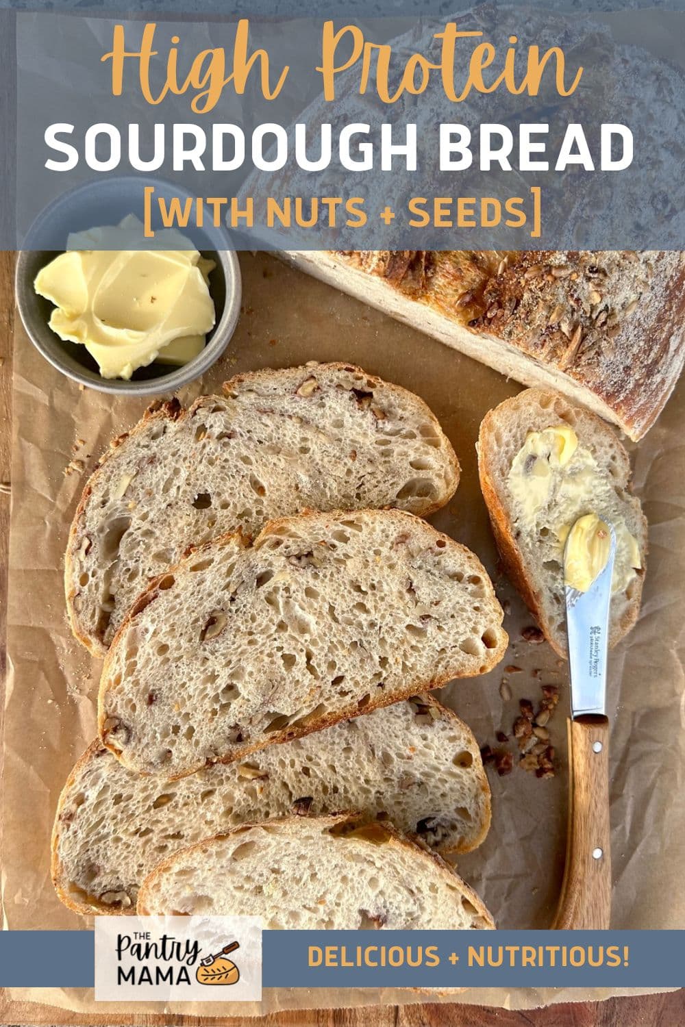 High Protein Sourdough Bread The Pantry Mama