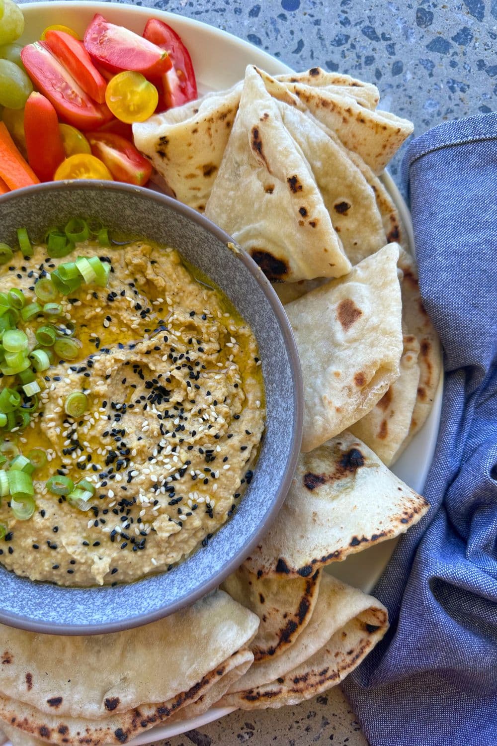 Easy Hummus Recipe without Tahini [better than store bought] The