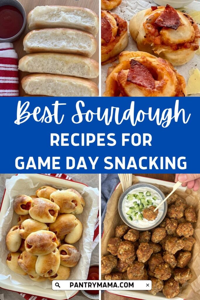 BEST SOURDOUGH SNACKS FOR THE SUPER BOWL - PINTEREST IMEAGE