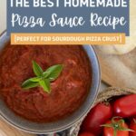 BEST HOMEMADE PIZZA SAUCE RECIPE - PINTEREST IMAGE