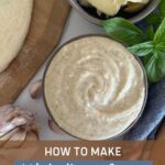 WHITE PIZZA SAUCE WITH SOURDOUGH STARTER - PINTEREST IMAGE