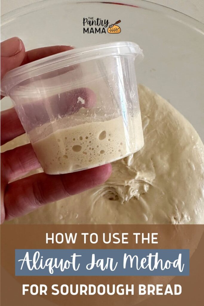 ALIQUOT JAR METHOD FOR SOURDOUGH BREAD - Pinterest Image