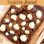 sourdough cinnamon roll focaccia bread recipe - Pinterest Image