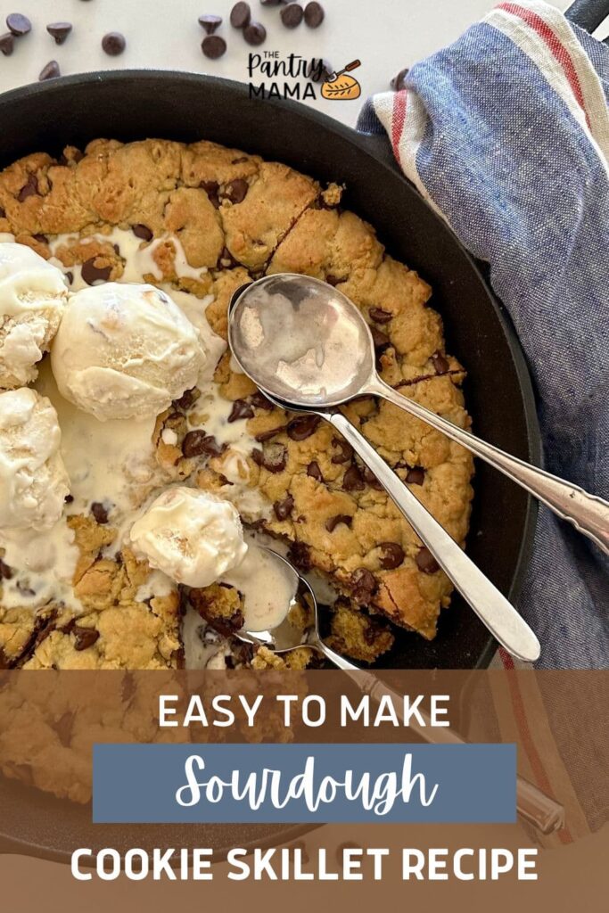 Sourdough Cookie Skillet - PInterest Image