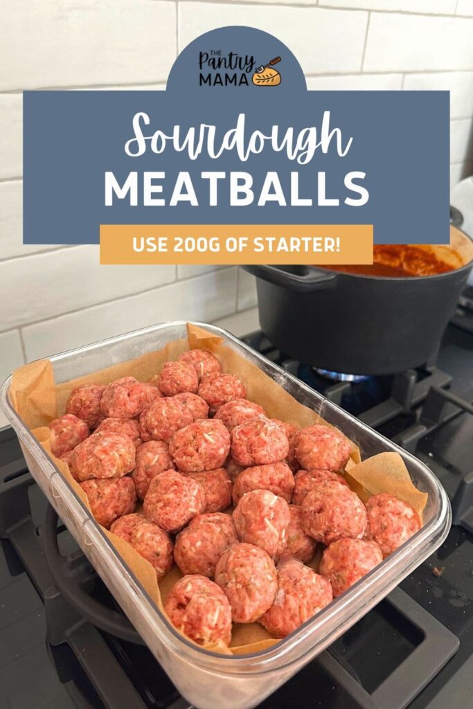 SOURDOUGH MEATBALLS - PINTEREST IMAGE