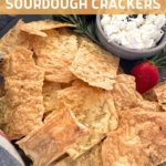 2 Ingredient Sourdough Discard Crackers - Pinterest Image