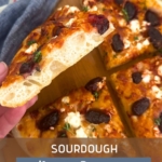 Sourdough Pizza Focaccia Bread - PInterest Image