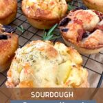 Sourdough Focaccia Bread Muffins - Pinterest Image