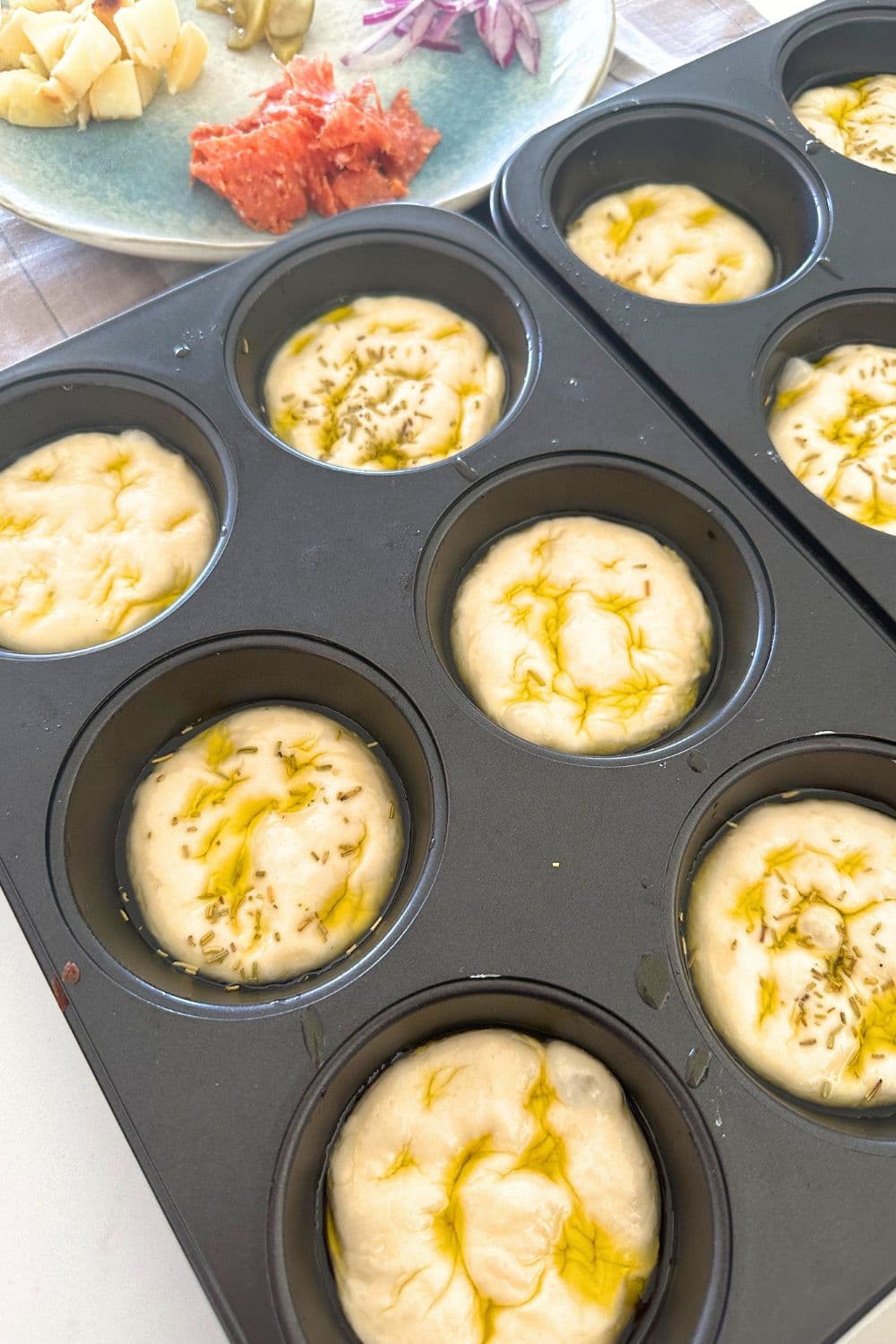 Sourdough Focaccia Bread Muffins [perfect for sharing] - The Pantry Mama