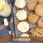 SOURDOUGH BLUEBERRY COOKIES - PINTEREST IMAGE