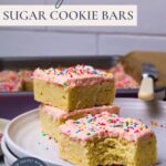 Sourdough Sugar Cookie Bars - Pinterest Image