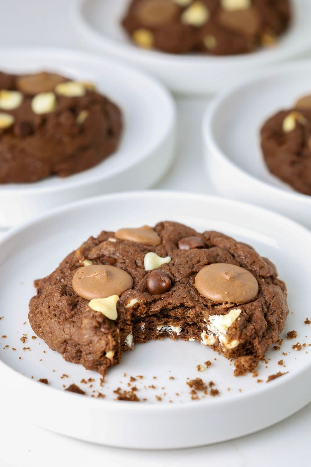 Triple Chocolate Sourdough Cookies - The Pantry Mama