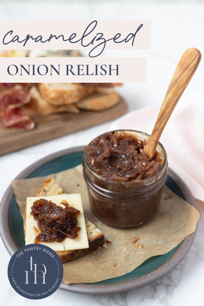 Caramelized onion relish - Pinterest Image